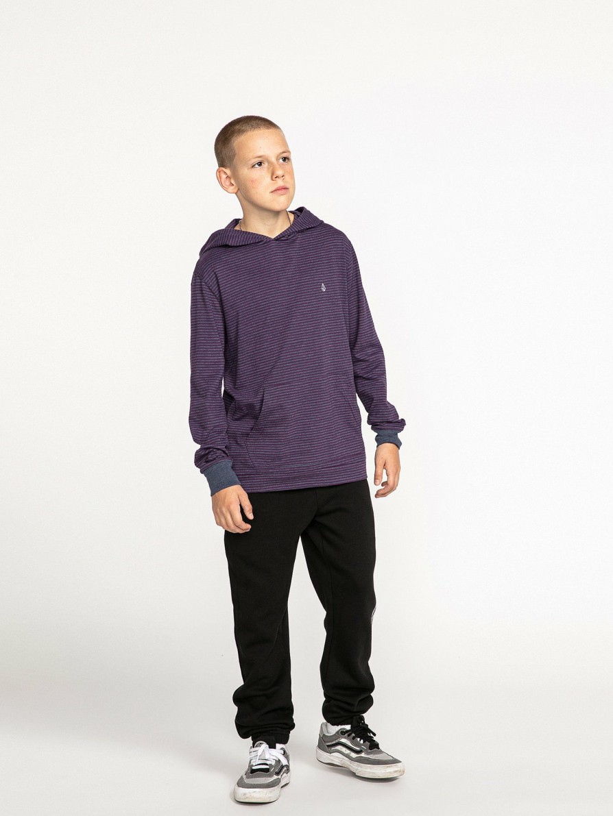 Kids * | Volcom Latest Big Boys Iconic Stone Fleece Elastic Waist Pants Black