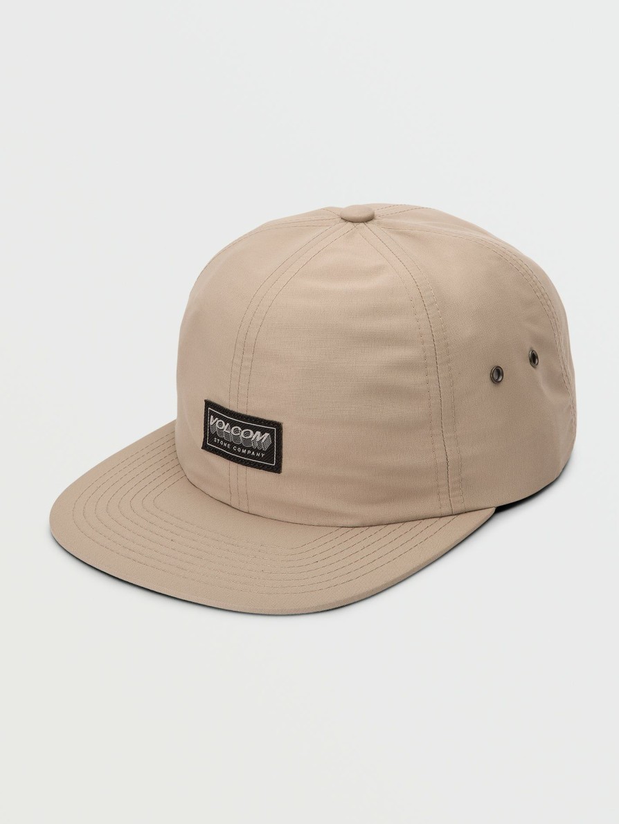 Mens Accessories * | Discount Online Volcomotion Adjustable Hat Khaki