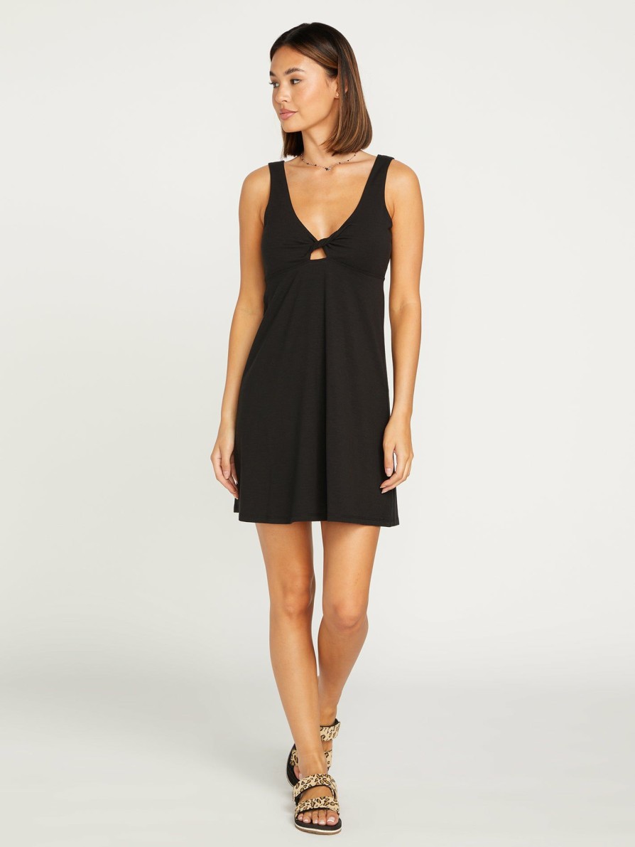 Womens Clothing * | Volcom Discount Online Desert Bunnie Dress Black