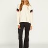 Womens Accessories * | Volcom Reliable Quality Lived In Lounge Fleece Crew Sweatshirt Cream