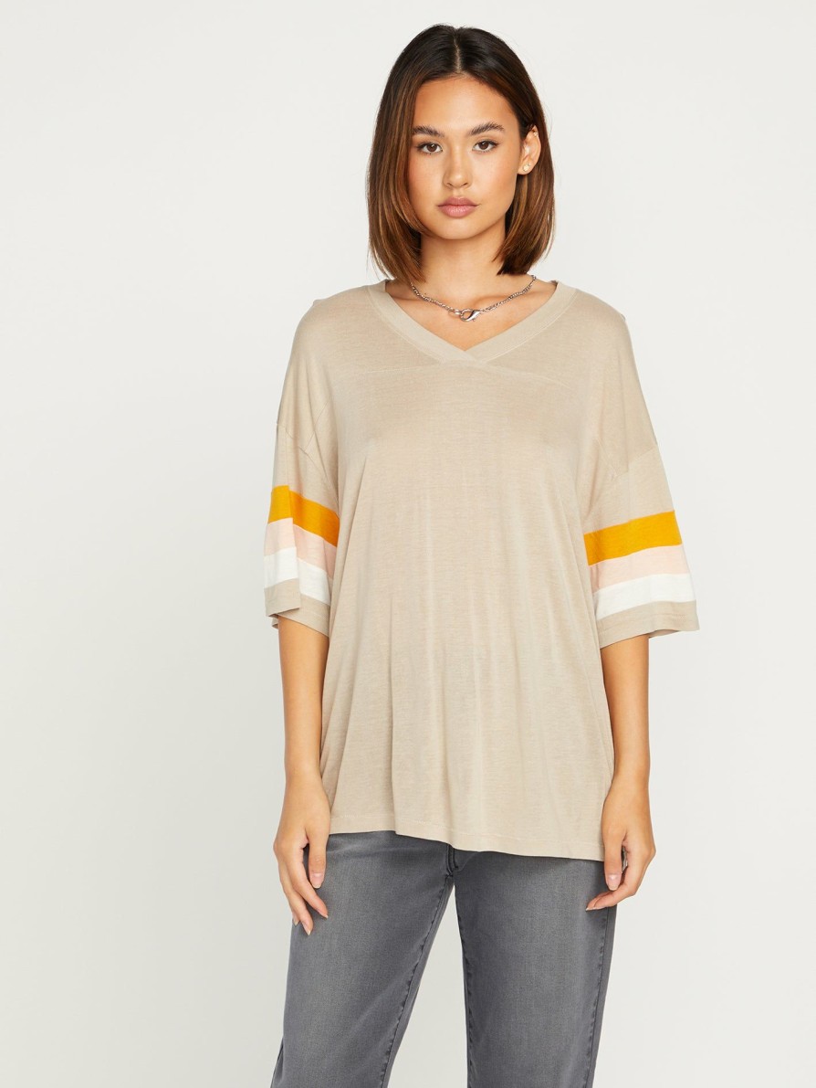 Womens Accessories * | Volcom Discount Store Player H8R Short Sleeve Shirt Taupe