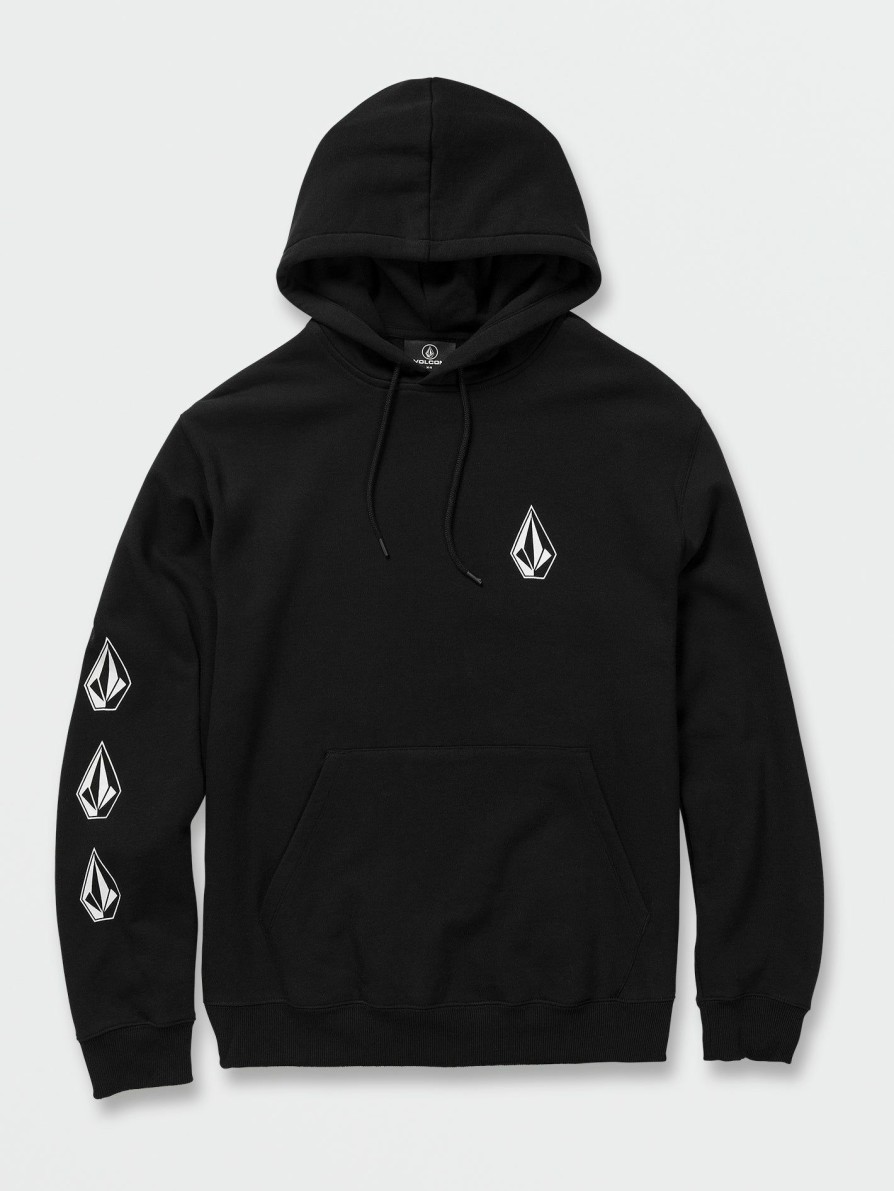 Core Skate * | Volcom Cheaper Iconic Stone Pullover Sweatshirt Black