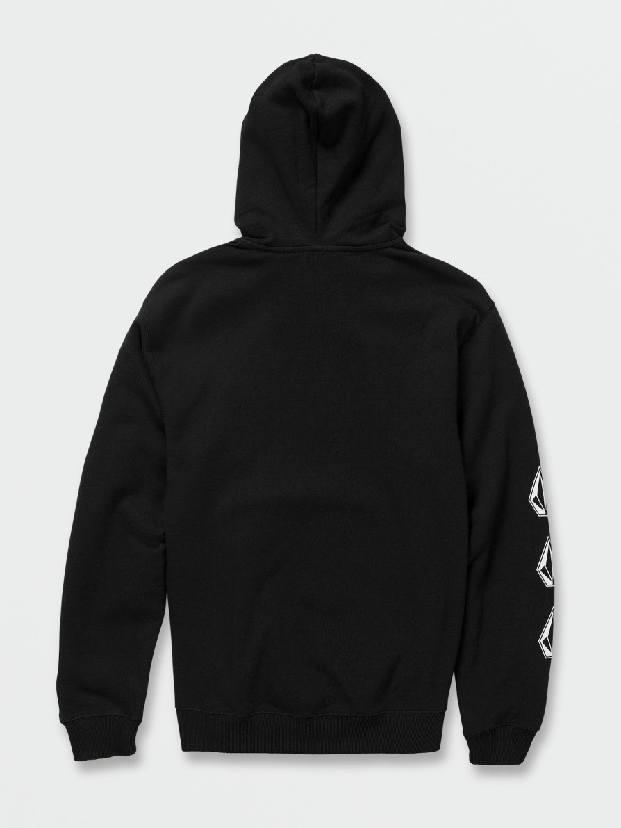 Core Skate * | Volcom Cheaper Iconic Stone Pullover Sweatshirt Black