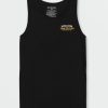 Mens Clothing * | Volcom Top Sell Matey Tank Black