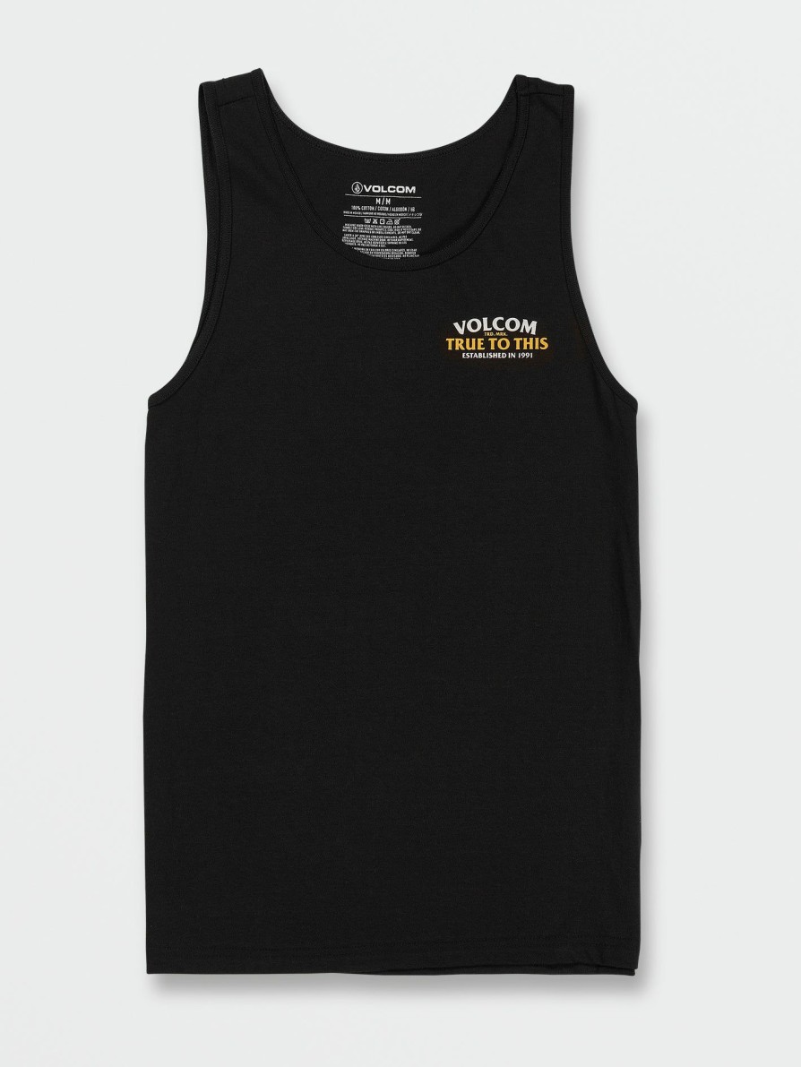 Mens Clothing * | Volcom Top Sell Matey Tank Black