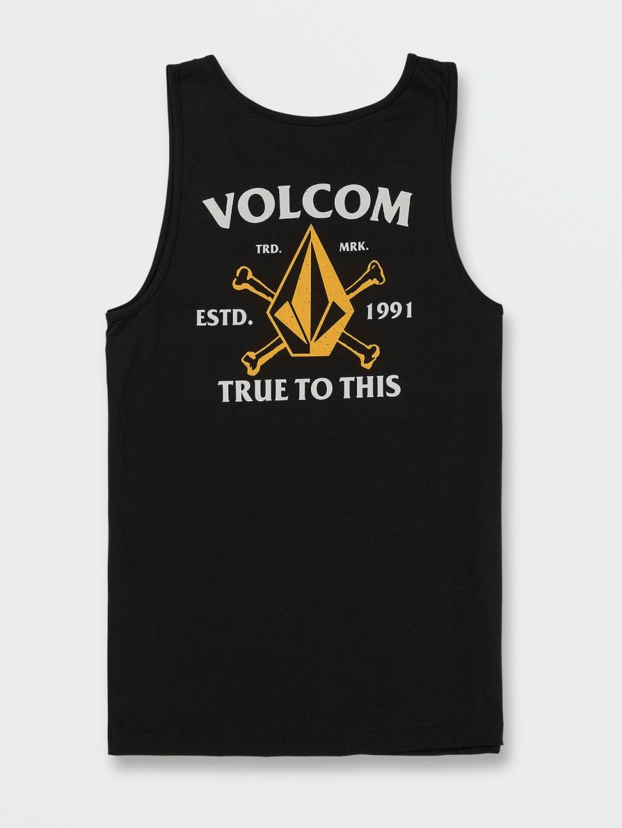 Mens Clothing * | Volcom Top Sell Matey Tank Black